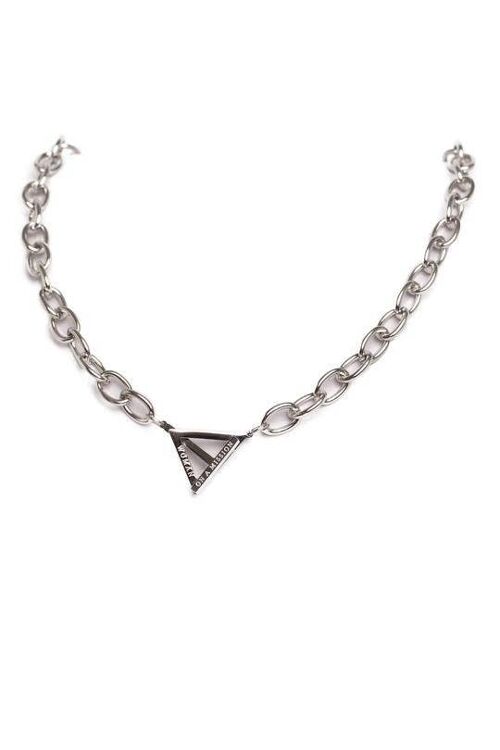 Woman on a Mission Chunky Chain Necklace Silver