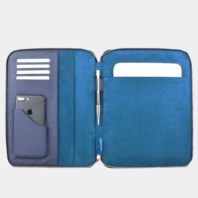 11 inch blue leather tablet case
