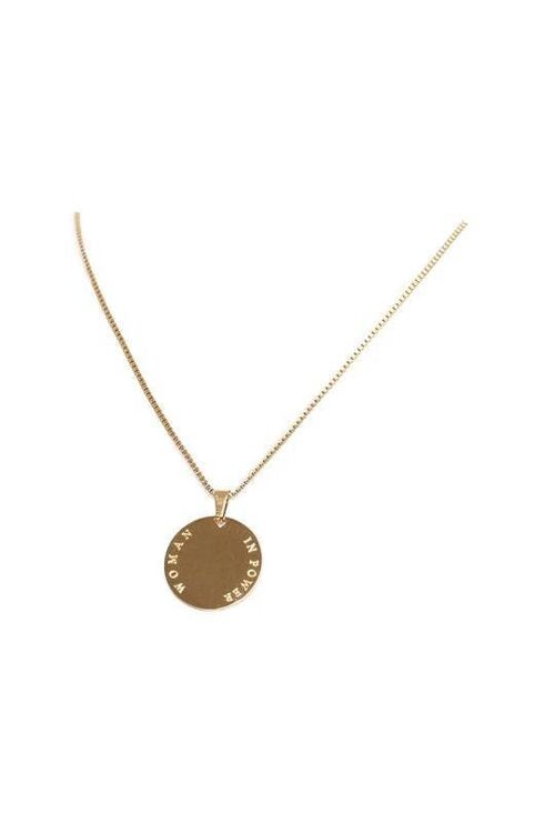 Woman In Power Necklace Gold