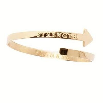 Strength Arrow Bangle Gold