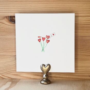 Carte Coeurs Bouquet Édition Saint-Valentin 3