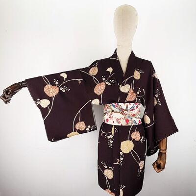 Traditional Japanese Haori Kimono Jacket 100% Silk