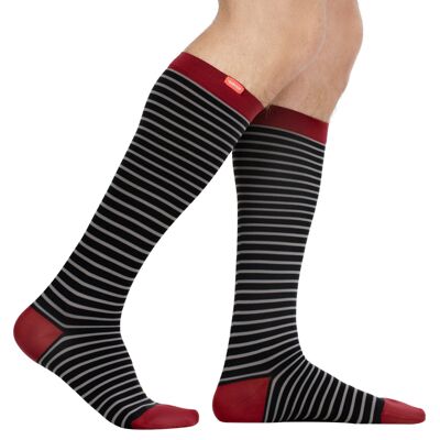 Compression Socks (30-40 mmHg) Nylon - Black & Grey