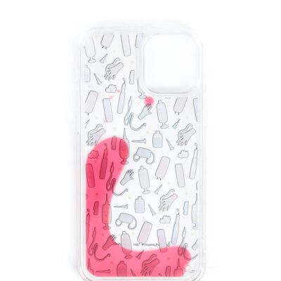 Enfermera en Apuros para iPhone 12 & 12 Proi, Carcasa Protectora Antigolpes Transparente con Parachoques de TPU Anti-Choques Wondee Compatible para Apple iPhone 12 & 12 Pro Utensilios