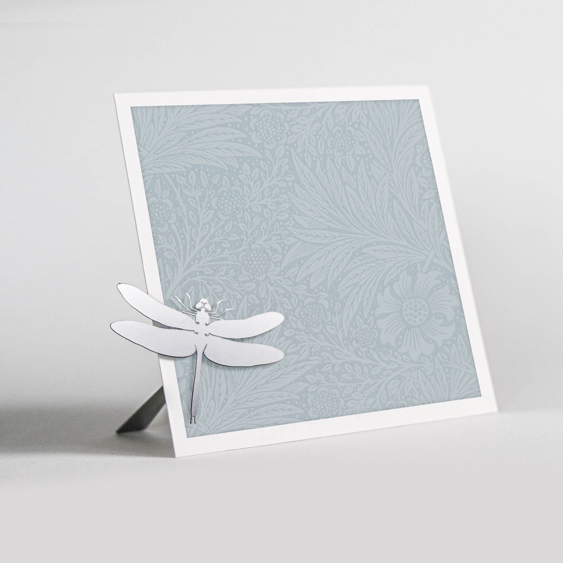 portafoto magnetico in metallo - libellula