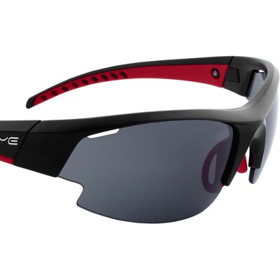 12648 Sportbrille Gardosa Re+ S black matt/red