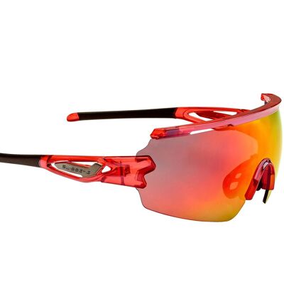 13062 Sports glasses Signal-shiny laser crystal red/black