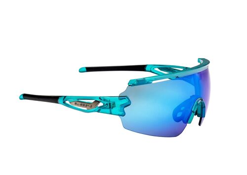 13063 Sportbrille Signal-shiny laser crystal blue/black