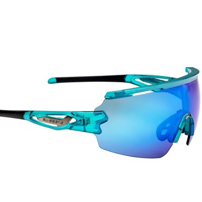 13063 Sports glasses Signal-shiny laser crystal blue/black