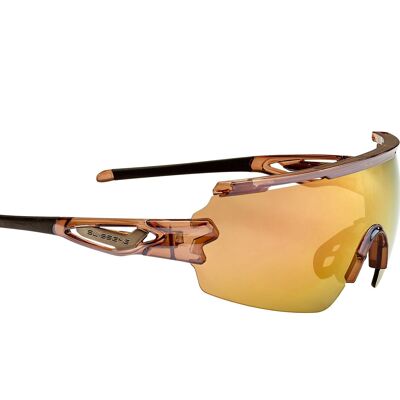 13064 Sports glasses Signal-shiny laser crystal brown/black