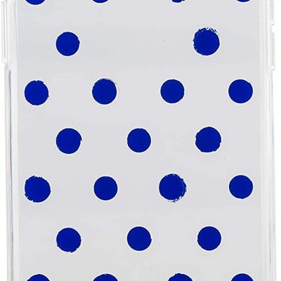 Io&Mio Carcasa para iPhone X y iPhone XS Blanca y Naranja con Diseño Exclusivo de Lunares