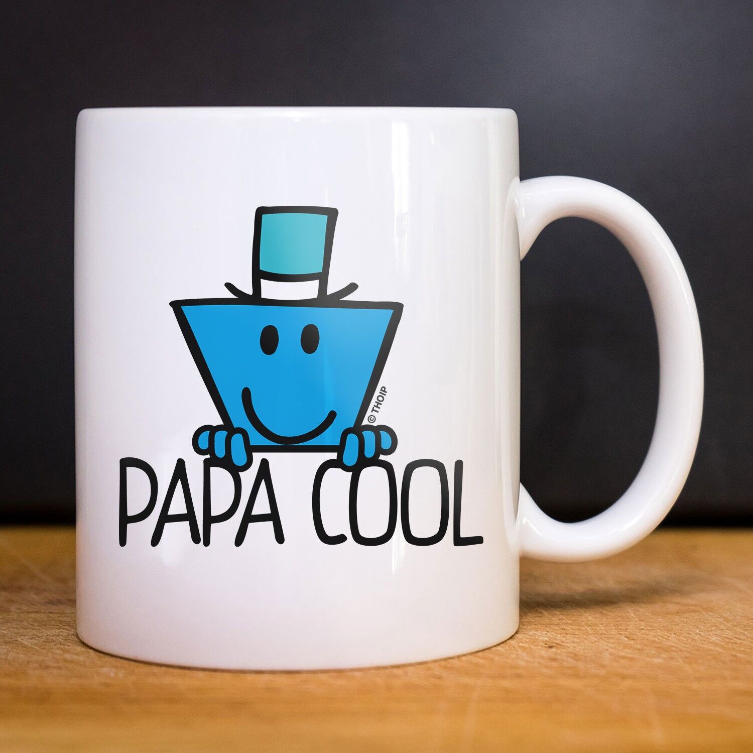 PAPA COOL WHITE BECHER