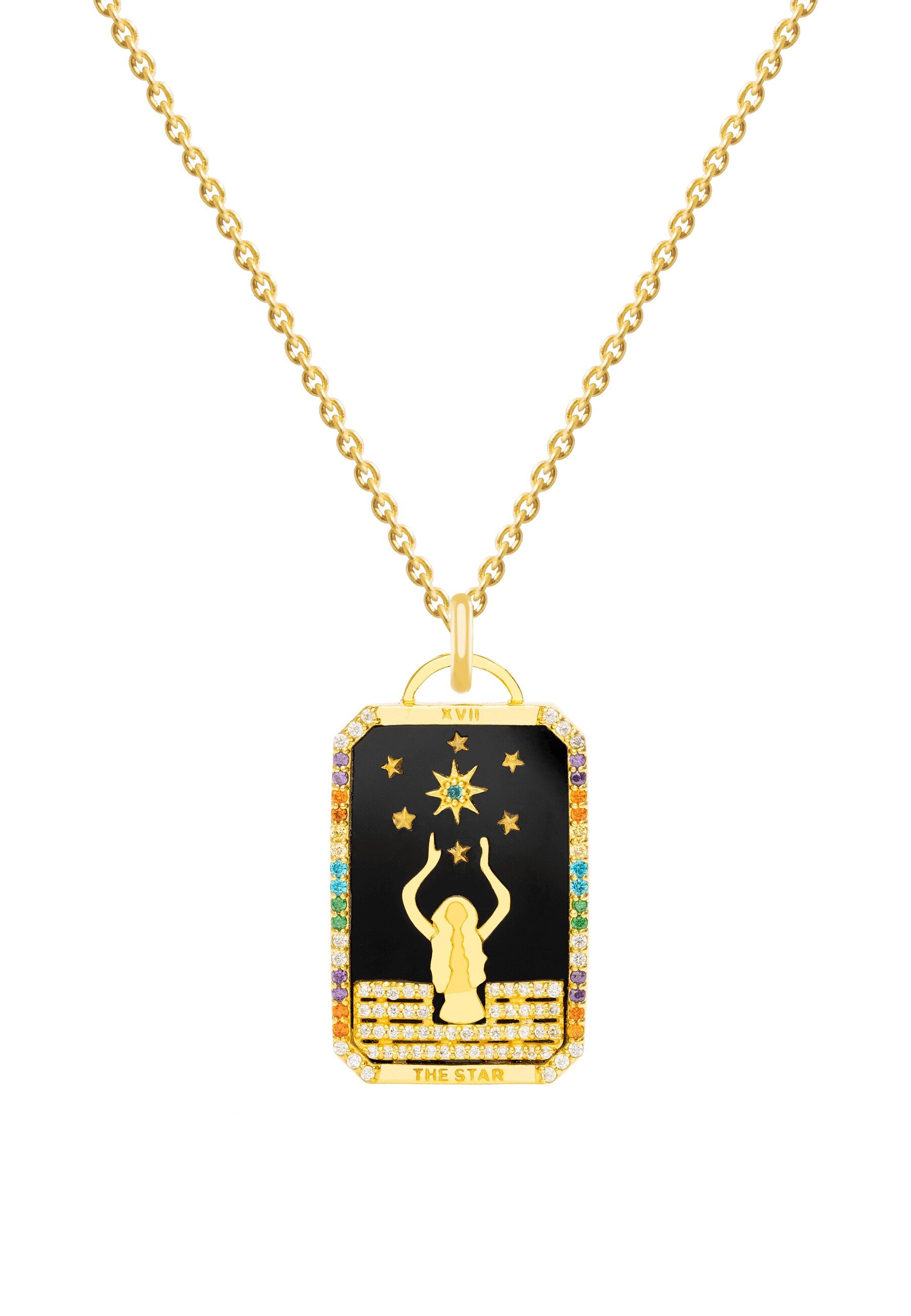 The Star Tarot Necklace | 18K Gold
