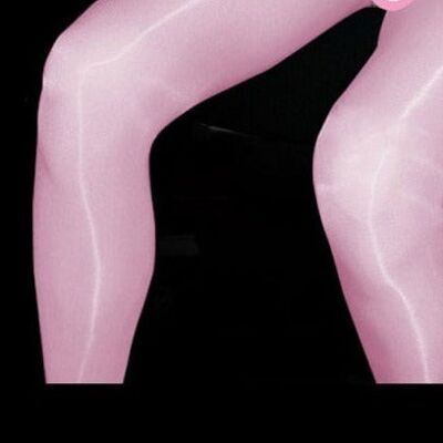 Oil Shiny - Pink - L Open Crotch
