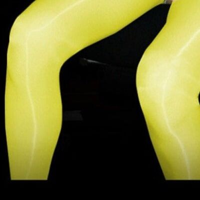 Oil Shiny - Yellow - XL Open Crotch