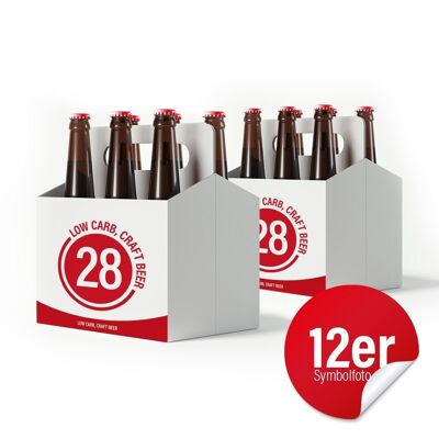 Caja de 12 degustaciones - 28 cervezas artesanales bajas en carbohidratos