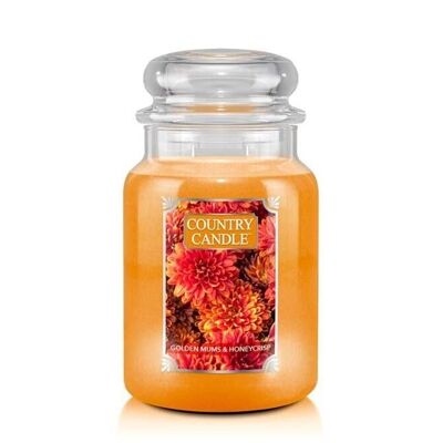 Golden Mums & Honeycrisp Large scented candle