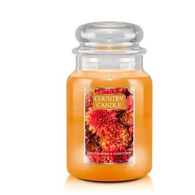 Golden Mums & Honeycrisp Large scented candle