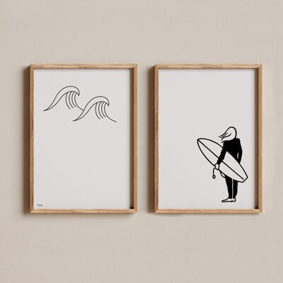 Poster - Surfen
