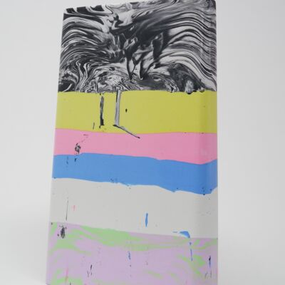 Nimbus Vase/ Monochrome, Pink, Yellow & Blue