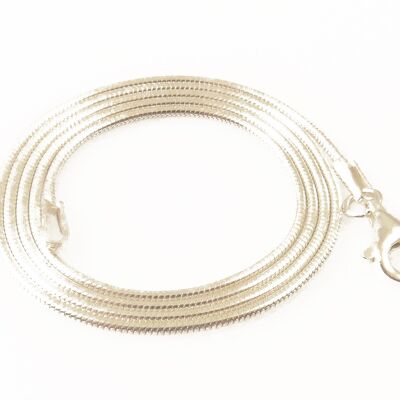 cadena serpiente plata 925 60 cm