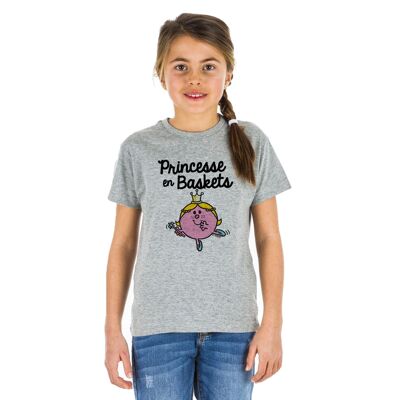 T-SHIRT BASKET GRIGIO MARNA PRINCIPESSA - Bambino