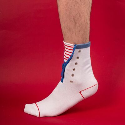 Striped Zip-Up socks