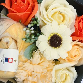 Serviettes japonaises Coffret cadeau serviette à main et fleurs de savon 2