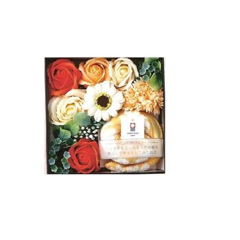 Serviettes japonaises Coffret cadeau serviette à main et fleurs de savon 3