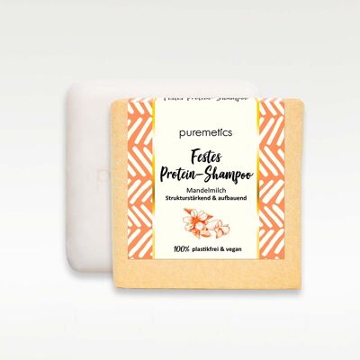 Festes Protein-Shampoo 'Mandelmilch' | Festes Shampoo | Shampoobar