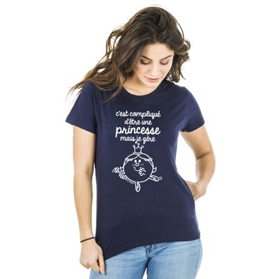 TSHIRT NAVY IT'S COMPLICATED TO BE A PRINCESS