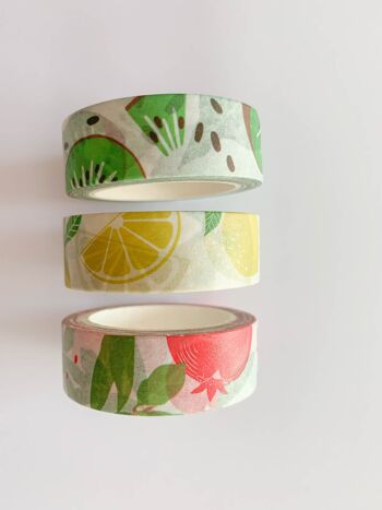 Washi tape grenade fruit 4