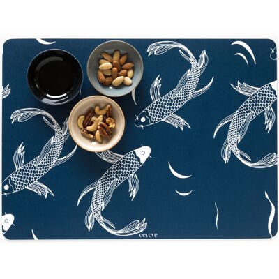 Placemat Japanese Fish - Blue