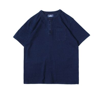 Indigo Henley - Indigo - Pocket Tee - 42