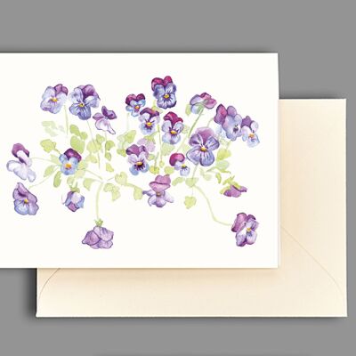 Greeting card viola