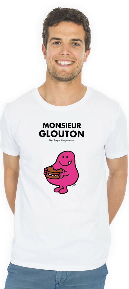 TSHIRT BLANC Monsieur Glouton