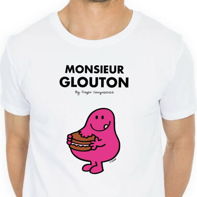 TSHIRT BLANC Monsieur Glouton