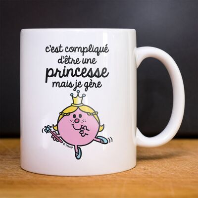 Mug blanc c'est compliqué d'être une princesse