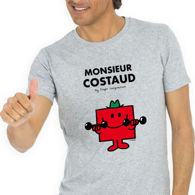T-SHIRT grigio melange Monsieur Costaud