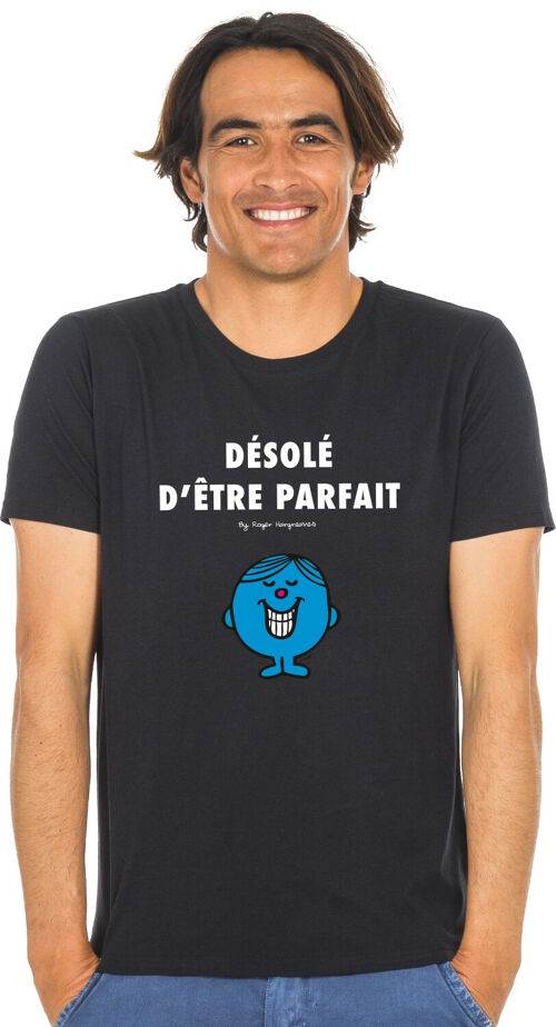 Tshirt noir désolé d'être parfait 2