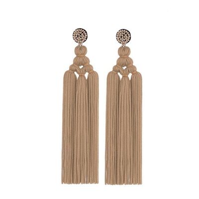 Tassel - Khaki earrings