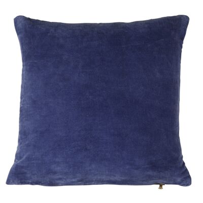 COUSSIN EN VELOUR BLU INDACO