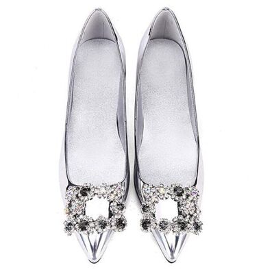 Flats - Silver - 6.5