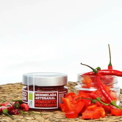Organic red hot pepper jam