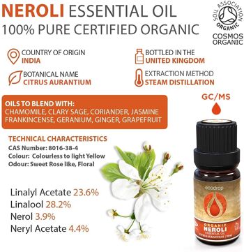 Aceite Esencial de Neroli Ecológico 10ml 2