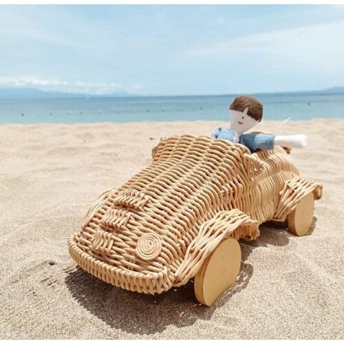 Mobil freriks - rattan toy car