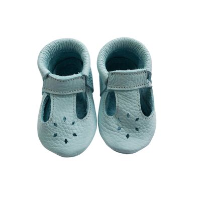 Leather Baby Moccasin shoe - Mint - Mint