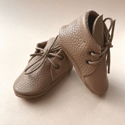 Leather Baby Boots - Latte - Latte