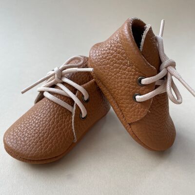 Leather Baby Boots - Tan - Tan