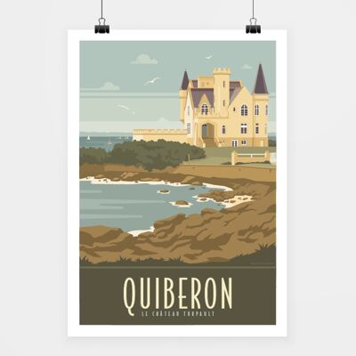 Affiche QUIBERON LE CHÂTEAU | Le château Turpault
 50x70cm